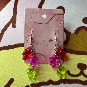 Juicy Watermelon Gummy Bear earrings